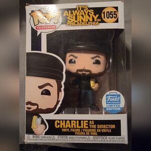 Funko Pop Charlie Director Figure with Black Hat and Yellow Item